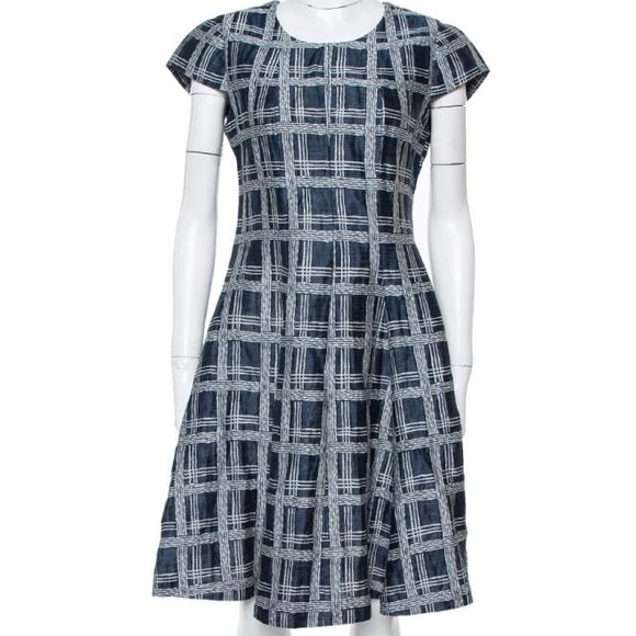 ARMANI COLLEZIONI PLAID DRESS SIZE 8 FEMININE DAINTY PRETTY CHIC ACADEMIA - Picture 3 of 13